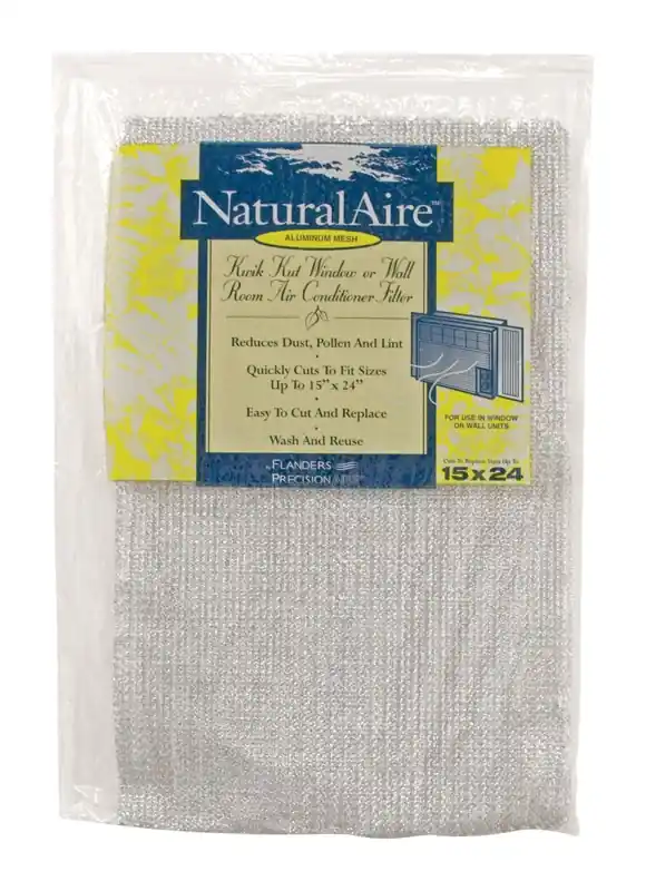 NaturalAire 15 In. W X 24 In. H X 1/4 In. Aluminum 4 MERV Air Conditioner Filter 1 Pk