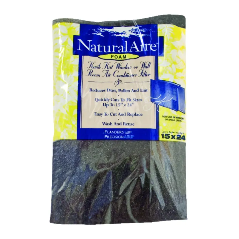 NaturalAire 15 In. W X 24 In. H X 1/4 In. Polyester 1 MERV Air Conditioner Filter 1 Pk