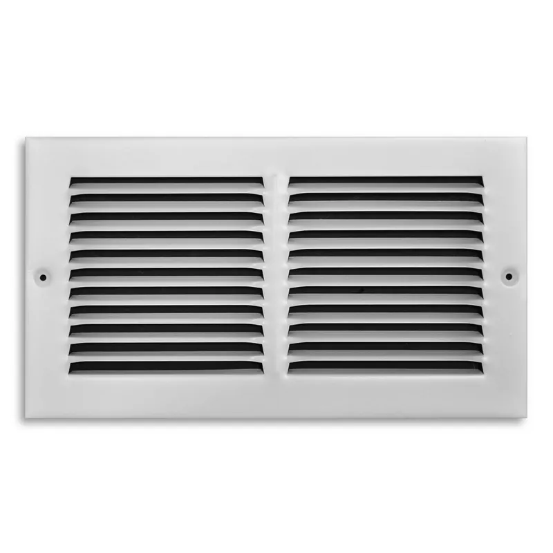 6 In. H X 12 In. W 1-way Powder Coat White Steel Return Air Grille
