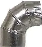 Adjustable Elbow 4 Inch Diameter Galvanized 0-90 Degree 28 Gauge