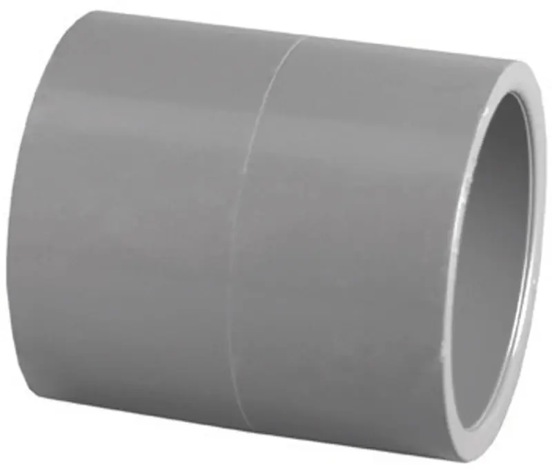 Charlotte Pipe Schedule 80 1/2 In. Slip X 1/2 In. D Slip PVC Coupling 1 Pk