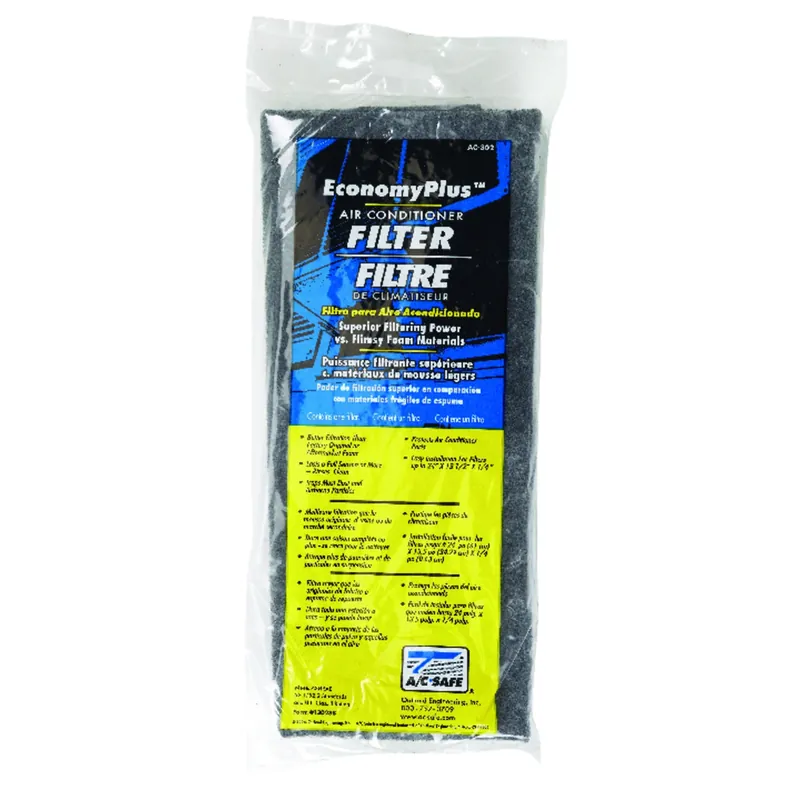 AC-Safe EconomyPlus 15 In. W X 24 In. H X 1/4 In. Polyester 17 MERV Air Conditioner Filter 1 Pk