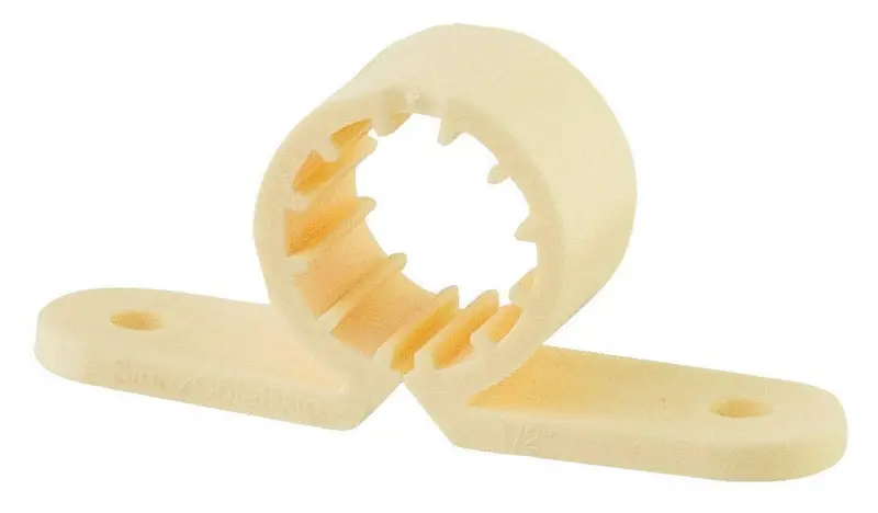 Ezglide 1/2 In. Natural Plastic Pipe Clamps - 5 Pack