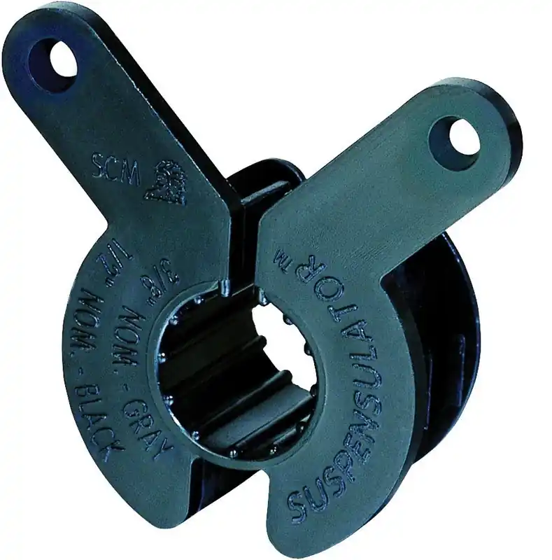 Suspensulator 1/2 In. Black Plastic Suspension Pipe Clamps - 5 Pack