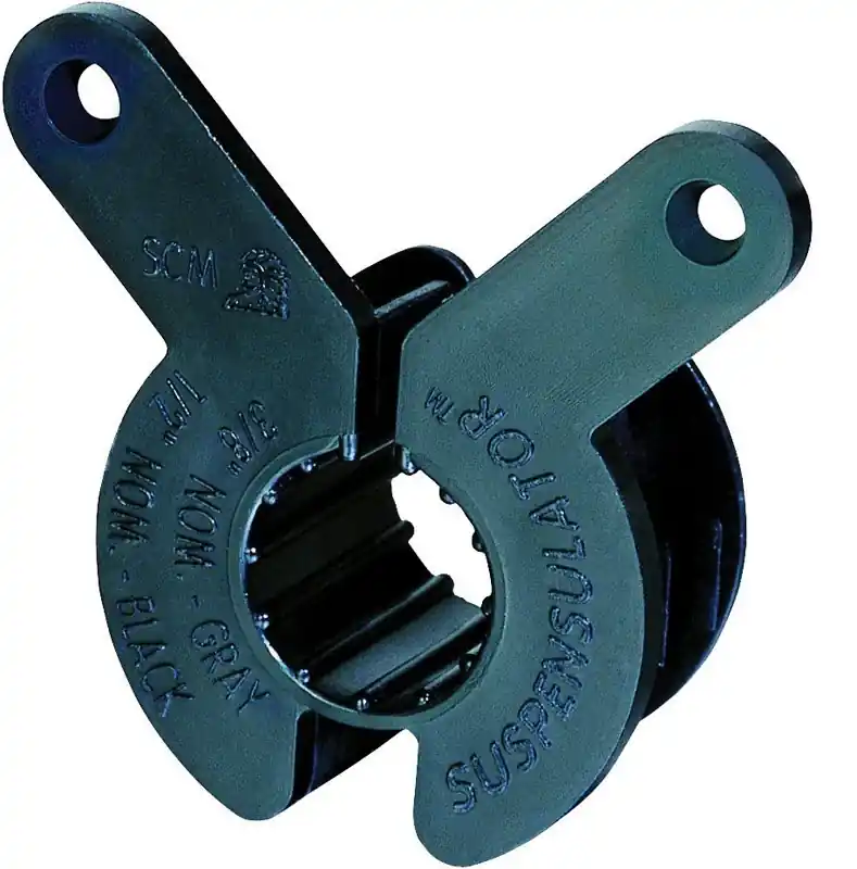 Suspensulator 3/4 In. Black Plastic Suspension Pipe Clamps - 5 Pack
