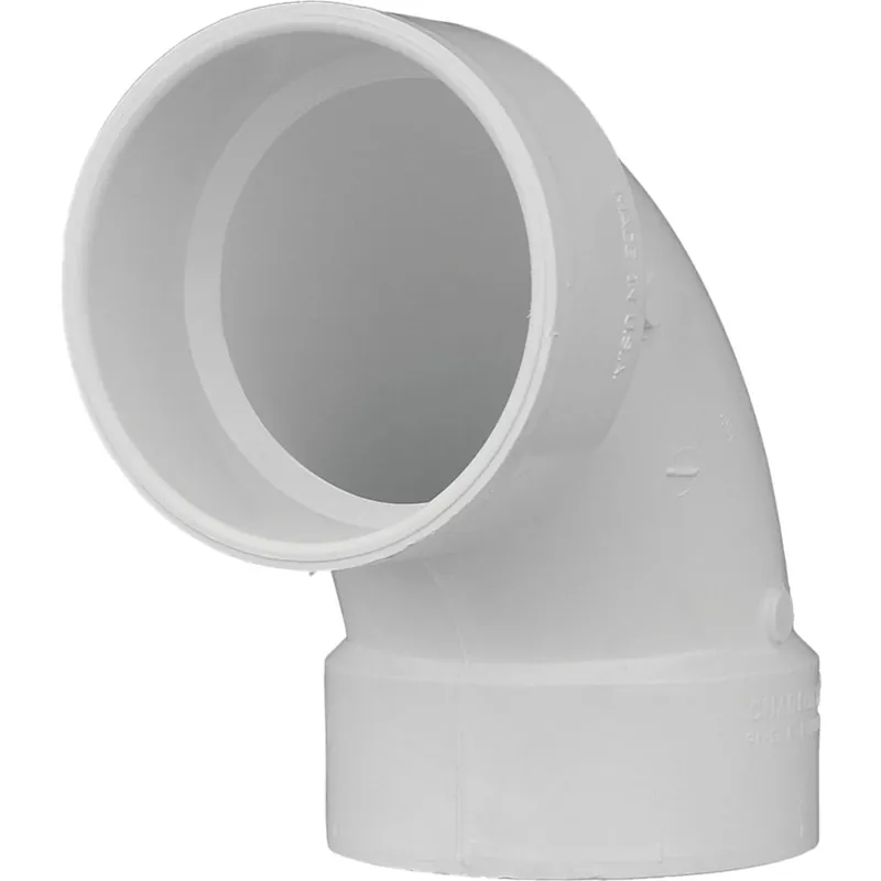 Charlotte Pipe Schedule 40 6 In. Hub X 6 In. D Hub PVC Elbow 1 Pk