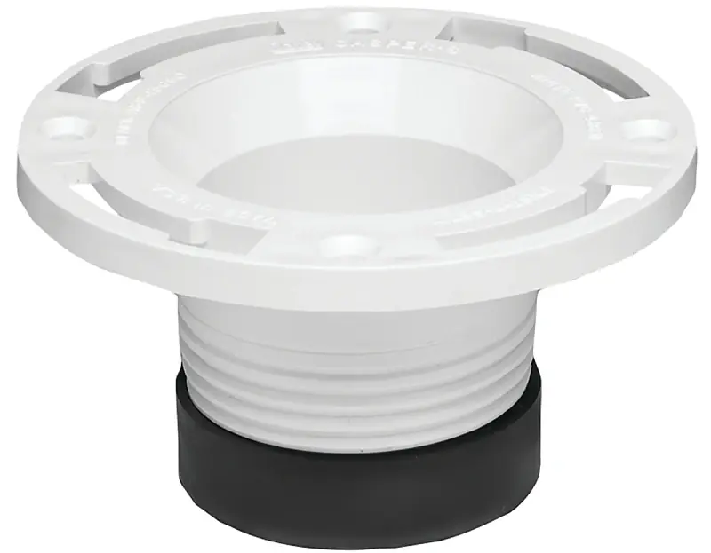 PVC Pipe Fitting,Twist-N-Set Closet Flange, 4 In.