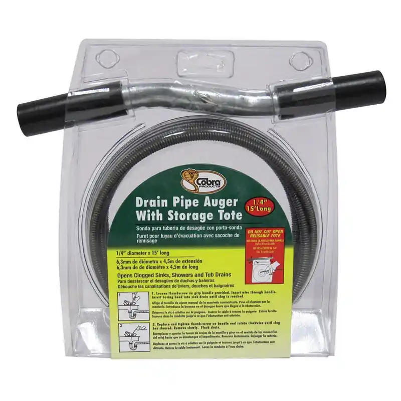 1/4 In. X 15 Ft. Drain Auger