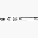 1/4 Inch X 4 Inch Black Pipe Nipple - Durable Steel Construction
