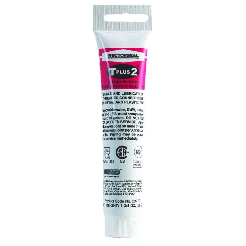 T Plus 2 Pipe Thread Sealant, 1.75-oz.