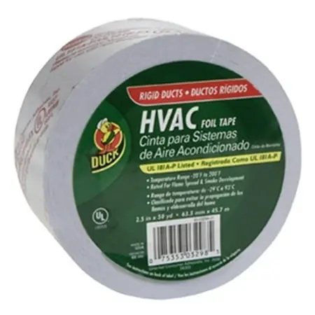 Hvac Aluminum Foil Tape With Liner 2.5 Inch X 50 Yards Af 100 Rigid Ducts