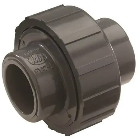 U-1500-sfg Pipe Union, 1-1/2 Inch Slip Joint, 4 Inch Length, Gray