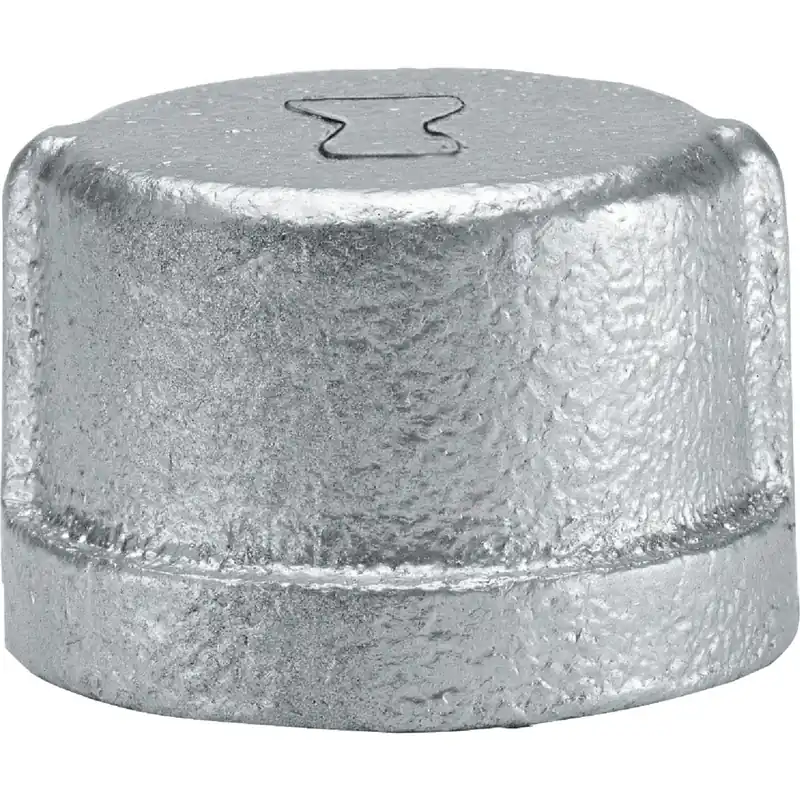 Galvanized Pipe Cap, 1/2 In.