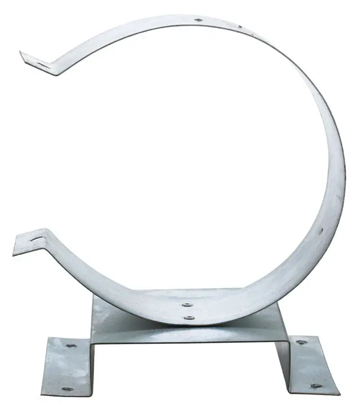 4 In. Aluminum/steel Wall Support And Band Assembly For Gas Venting