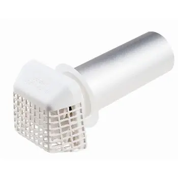 Gvhxw4 4 Inch White Plastic Superguard Louver Vent Hood