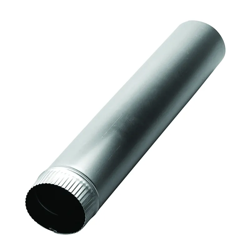 24 In. L X 3 In. D Silver Aluminum Vent Pipe - Model Dp243
