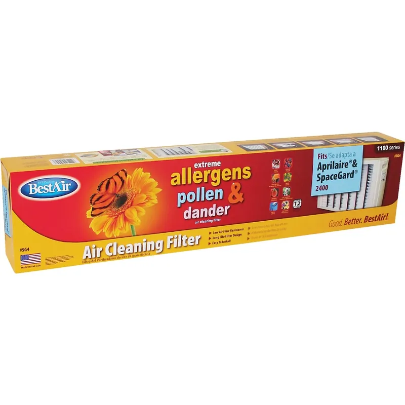 BestAir 27 In. W X 16 In. H X 6 In. 11 MERV Pleated Air Filter 1 Pk