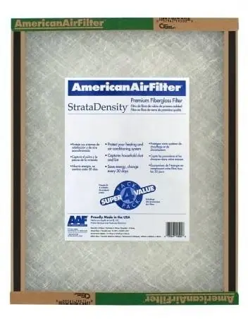 American Air Filter 220-524-051 16" X 24" X 1" StrataDensity Fiberglass Air Filter (12 Pack)