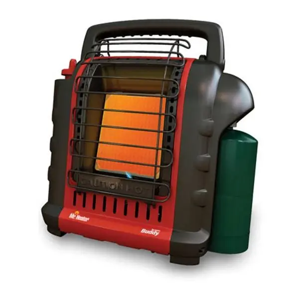 Portable Buddy Propane Heater With Swivel Regulator And Safety Features