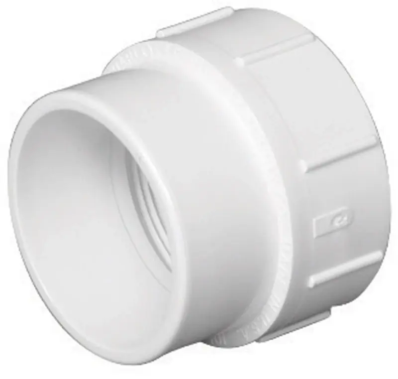Schedule 40 DWV Cleanout Adapter, Spigot X FIP, 6 In.