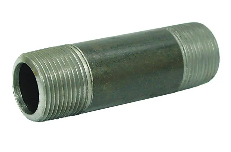 B&k Mueller 1-1/4 In. Mpt X 8 In. L Galvanized Steel Pipe Nipple