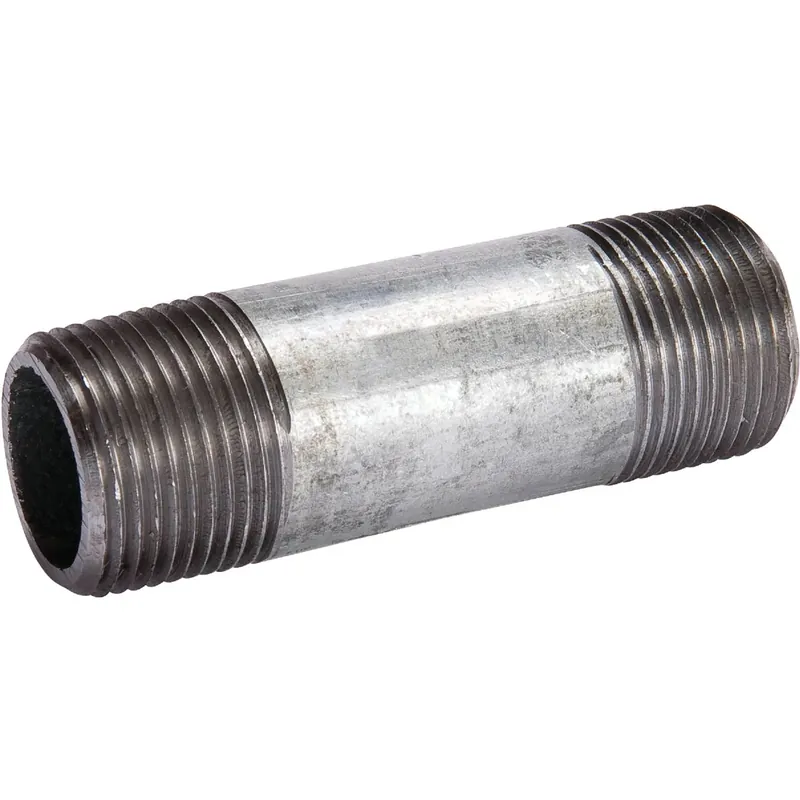 2 Inch X 6 Inch Welded Steel Galvanized Nipple - Schedule 40 Pipe Fitting