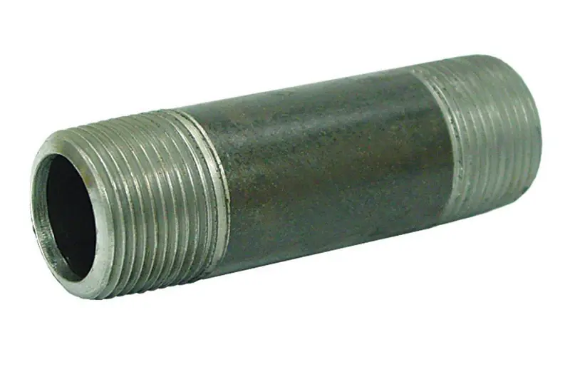 B&k Mueller 3/8 In. Mpt X 4 In. L Black Steel Pipe Nipple