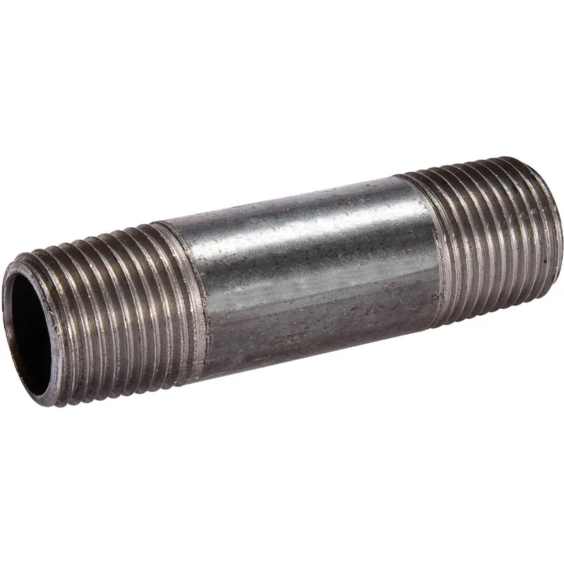 1/2 In. X 9 In. Schedule 40 Steel Black Iron Nipple Fitting