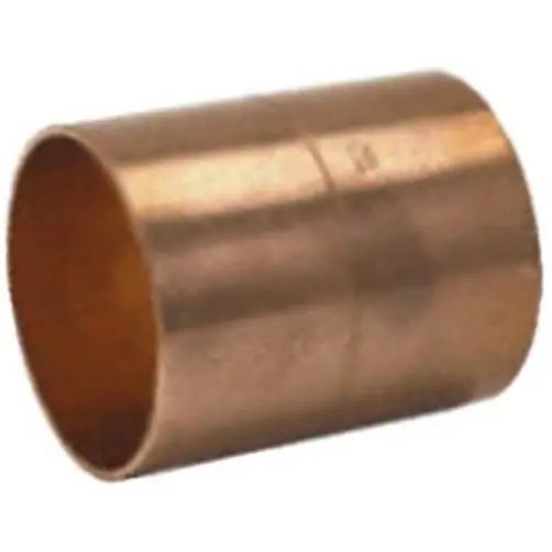 W61017 0.37 In. Wrought Copper Coupling With Rolled Stop