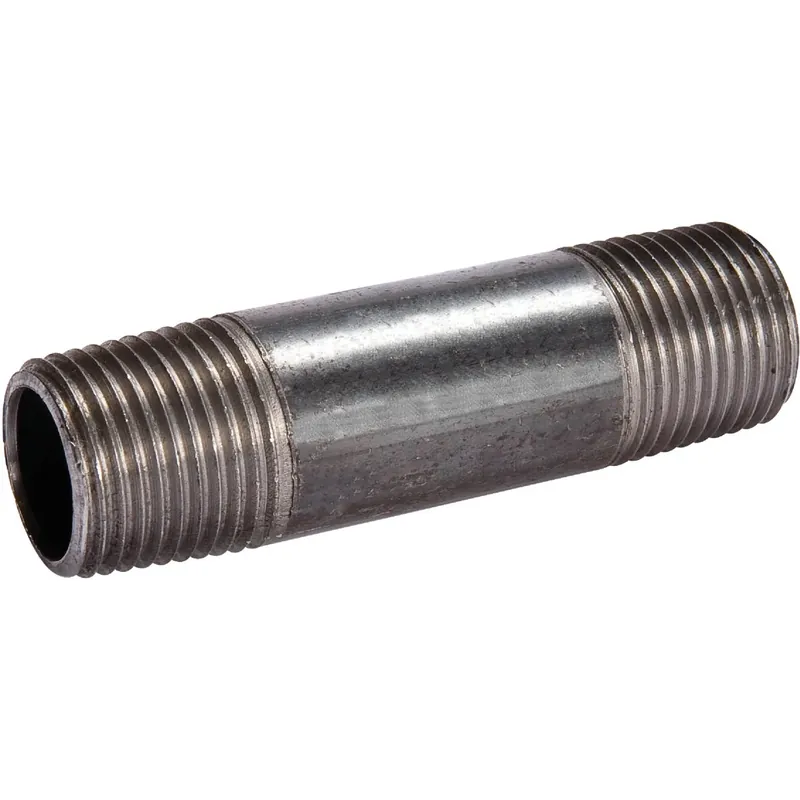 1-1/2 In. X 3 In. Schedule 40 Steel Black Iron Nipple Fitting