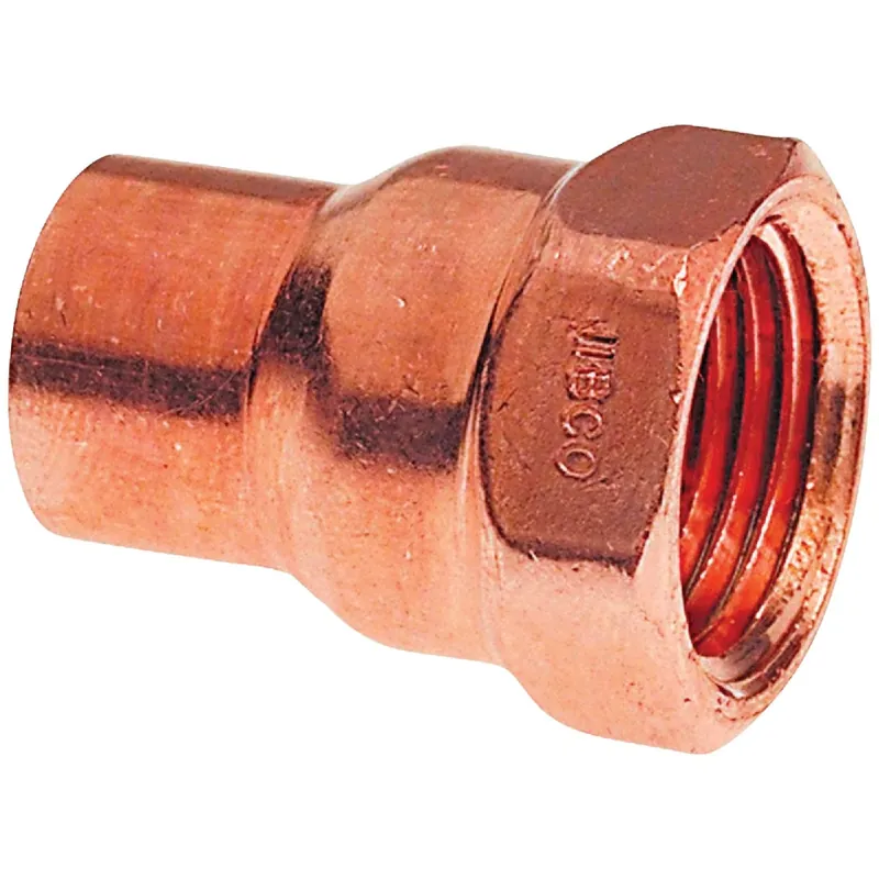 NIBCO 1/2 In. Copper Sweat X 3/4 In. D FIP Copper Pipe Adapter 1 Pk