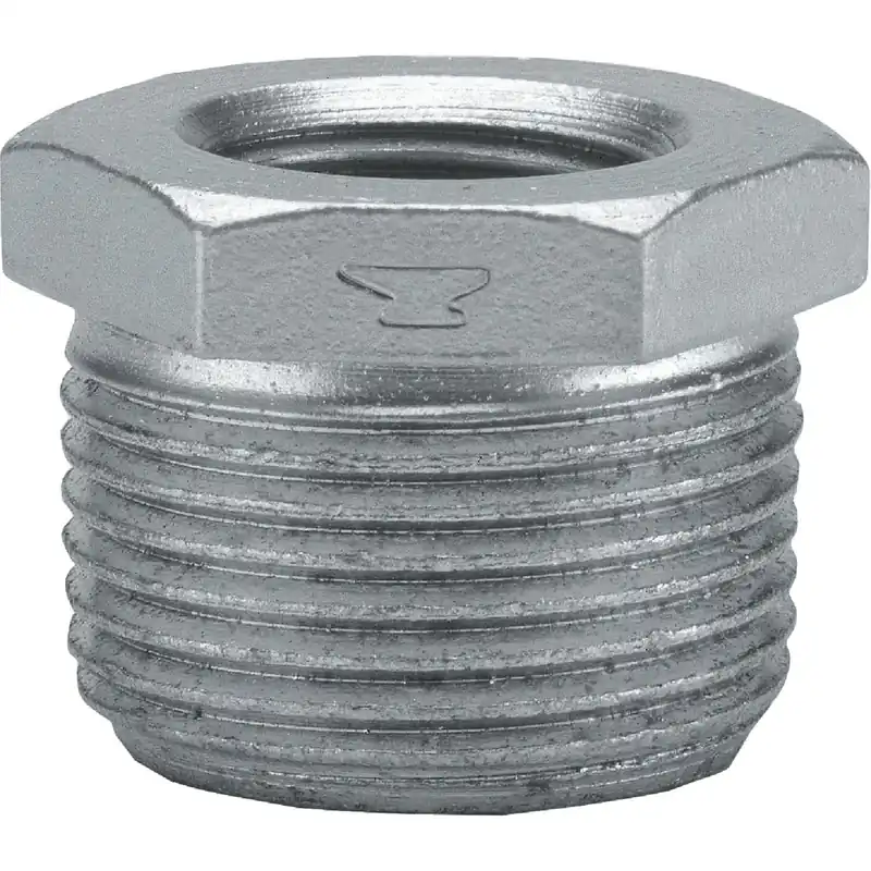 Galvanized Pipe Hex Bushing, 1-1/4 X 1 In.