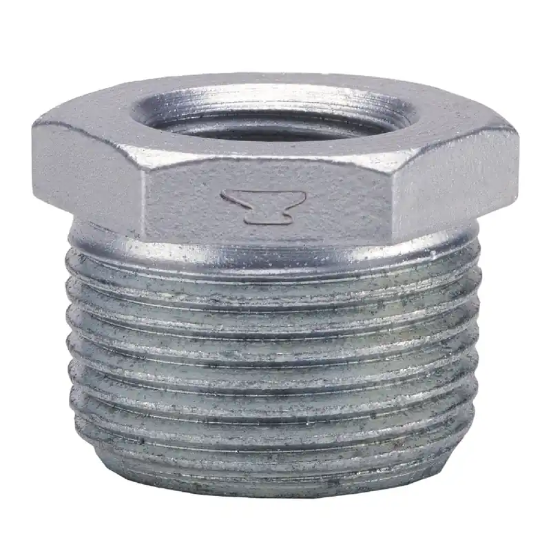 Galvanized Pipe Hex Bushing, 1-1/2 X 1-1/4 In.