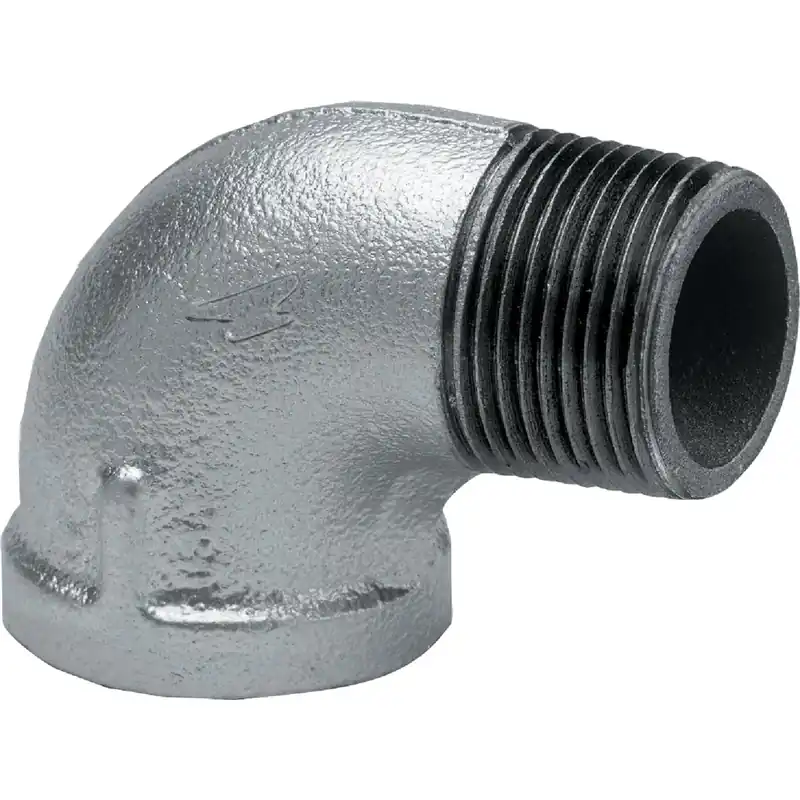 90-Degree Galvanized Pipe Street Elbow, 3/8 In.