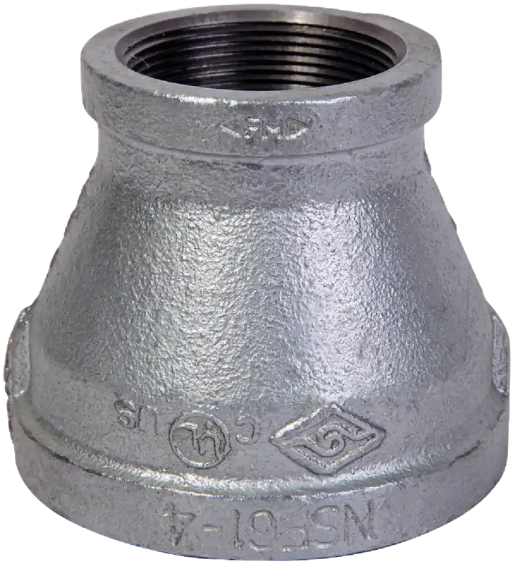 Galvanized Reducing Pipe Coupling, 1-1/4 X 3/4 In.