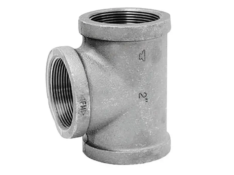 Galvanized Pipe Tee, 1-1/4 In.