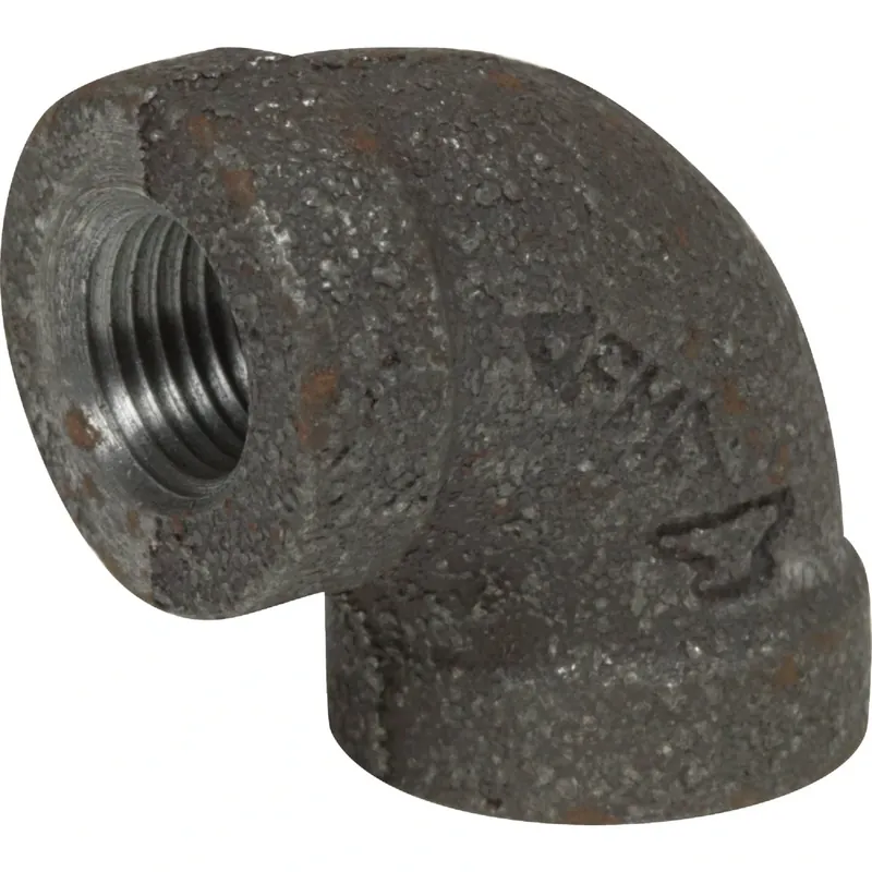 90-Degree Black Pipe Elbow, 1/2 In.