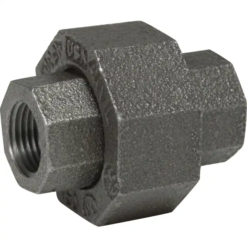 Black Pipe Union, 3/4 In.