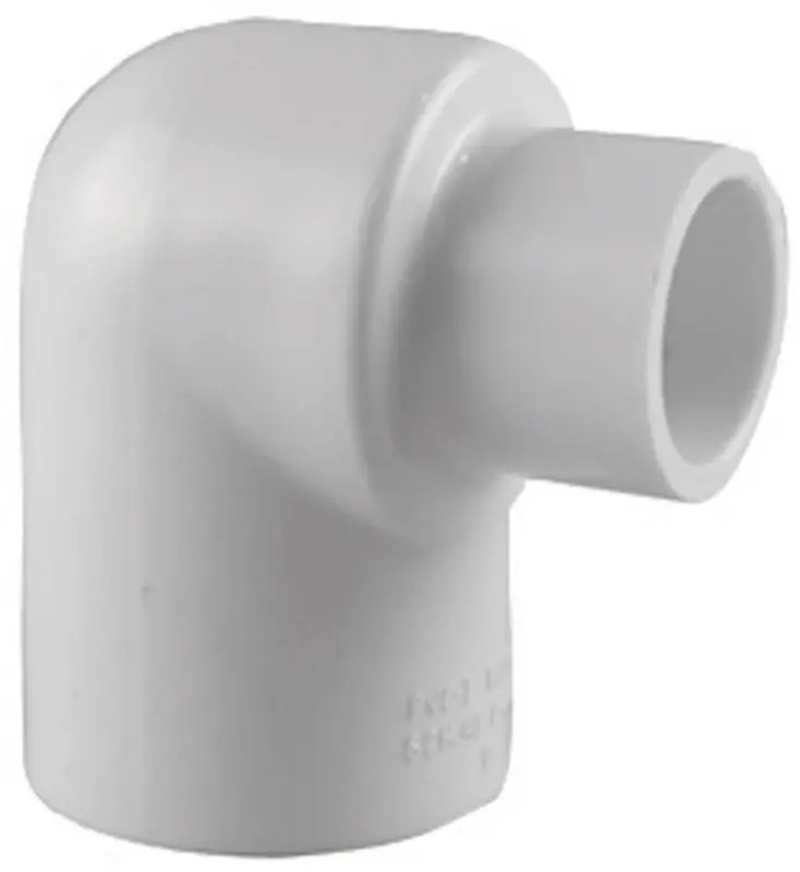 Charlotte Pipe Schedule 40 1 In. Slip X 1/2 In. D Slip PVC Elbow 1 Pk