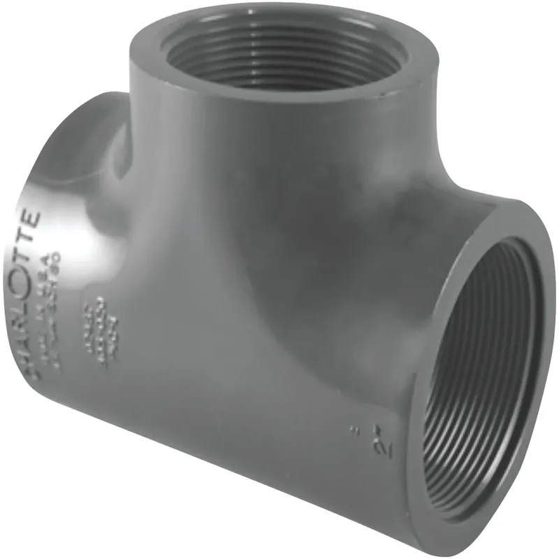 Charlotte Pipe Schedule 80 3/4 In. FPT X 3/4 In. D FPT PVC Tee 1 Pk