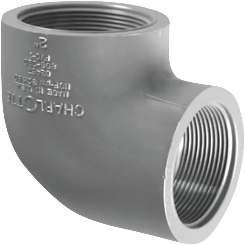 Charlotte Pipe Schedule 80 3/4 In. FPT X 3/4 In. D FPT PVC Elbow 1 Pk