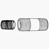 Galvanized Pipe Nipple 1/2" X 5-1/2" (Pack Of 3)