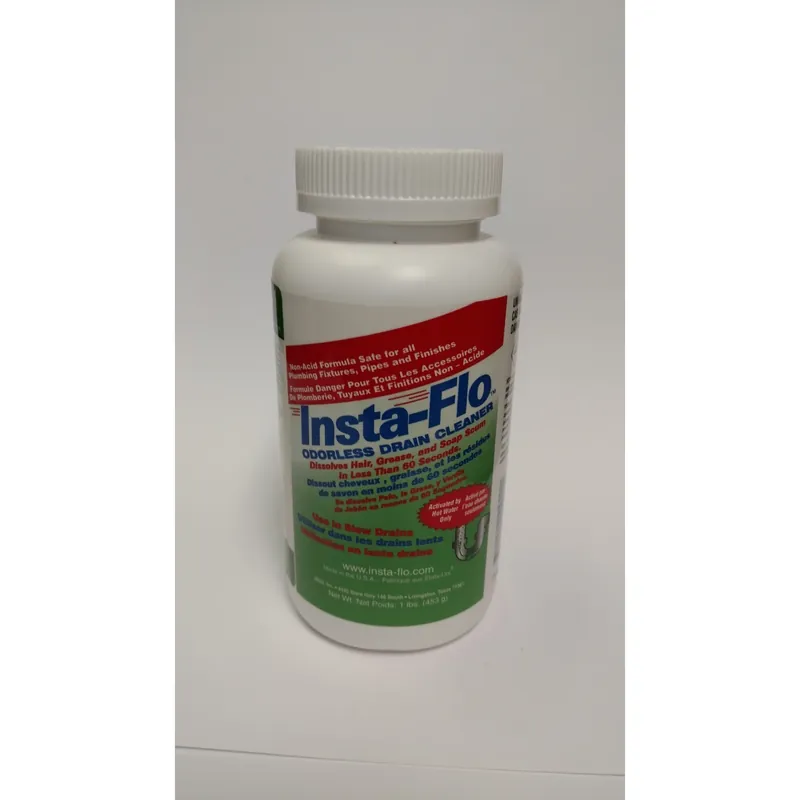 Odorless Drain Cleaner, Non-Acid, 1-Lb.
