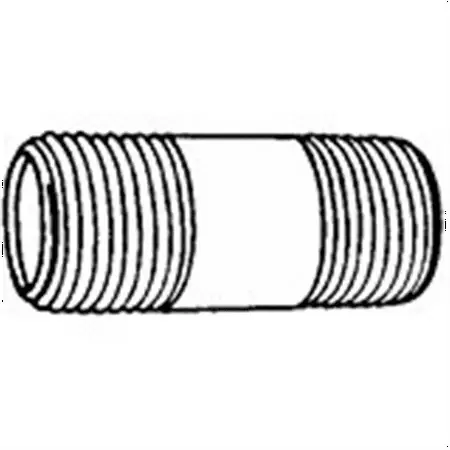 0101250250 1/2 Inch Galvanized Steel Pipe Nipple