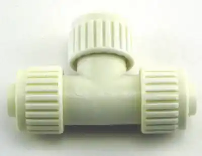 PEX Pipe Tee, 3/8 X 3/4 X 1/2 In.
