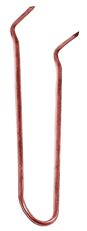 1/2 X 6 In. Copper Plated Copper Wire Pipe Hook - Model 506-26cpk2