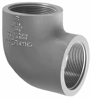 Charlotte Pipe Schedule 80 1-1/4 In. FPT X 1-1/4 In. D FPT PVC 90 Degree Elbow 1 Pk