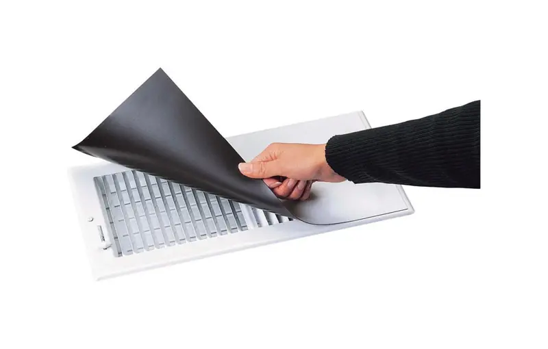 Deflect-O Jordan 15 In. H X 8 In. W 1-Way White ABS Plastic Magnetic Vent Cover