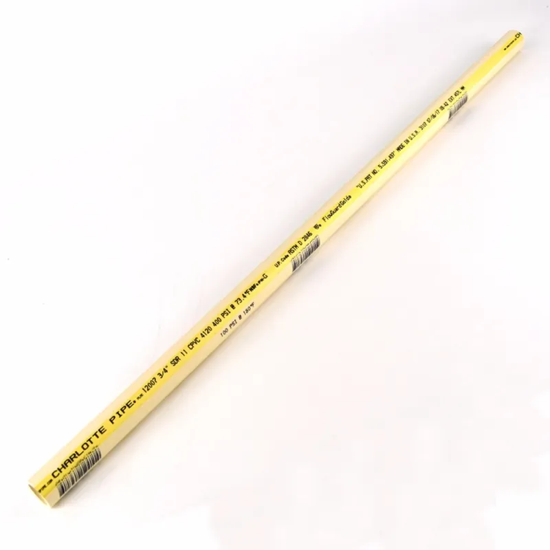 Flowguard Gold Cpvc Pipe 3/4 In. Dia X 10 Ft. L Plain End 100 Psi