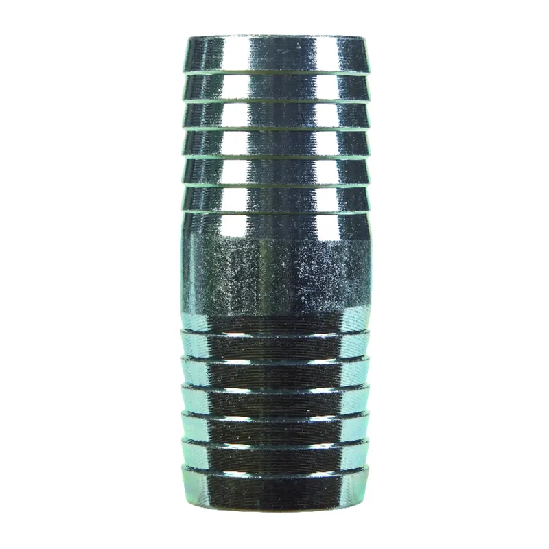 1-1/4 In. Barb X 1-1/4 In. D Barb Galvanized Steel Coupling